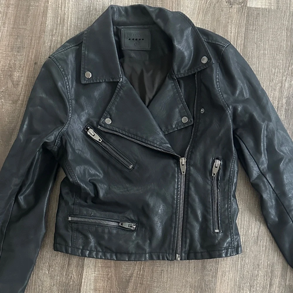 Blank NYC Black Leather Moto Jacket - Picture 4 of 8
